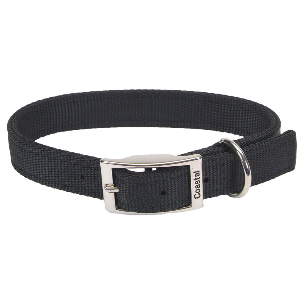 View larger image of Dog Collar - Core Buckle 2 Ply - Black - 1" x 22"