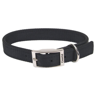 Dog Collar - Core Buckle 2 Ply - Black - 1" x 22"