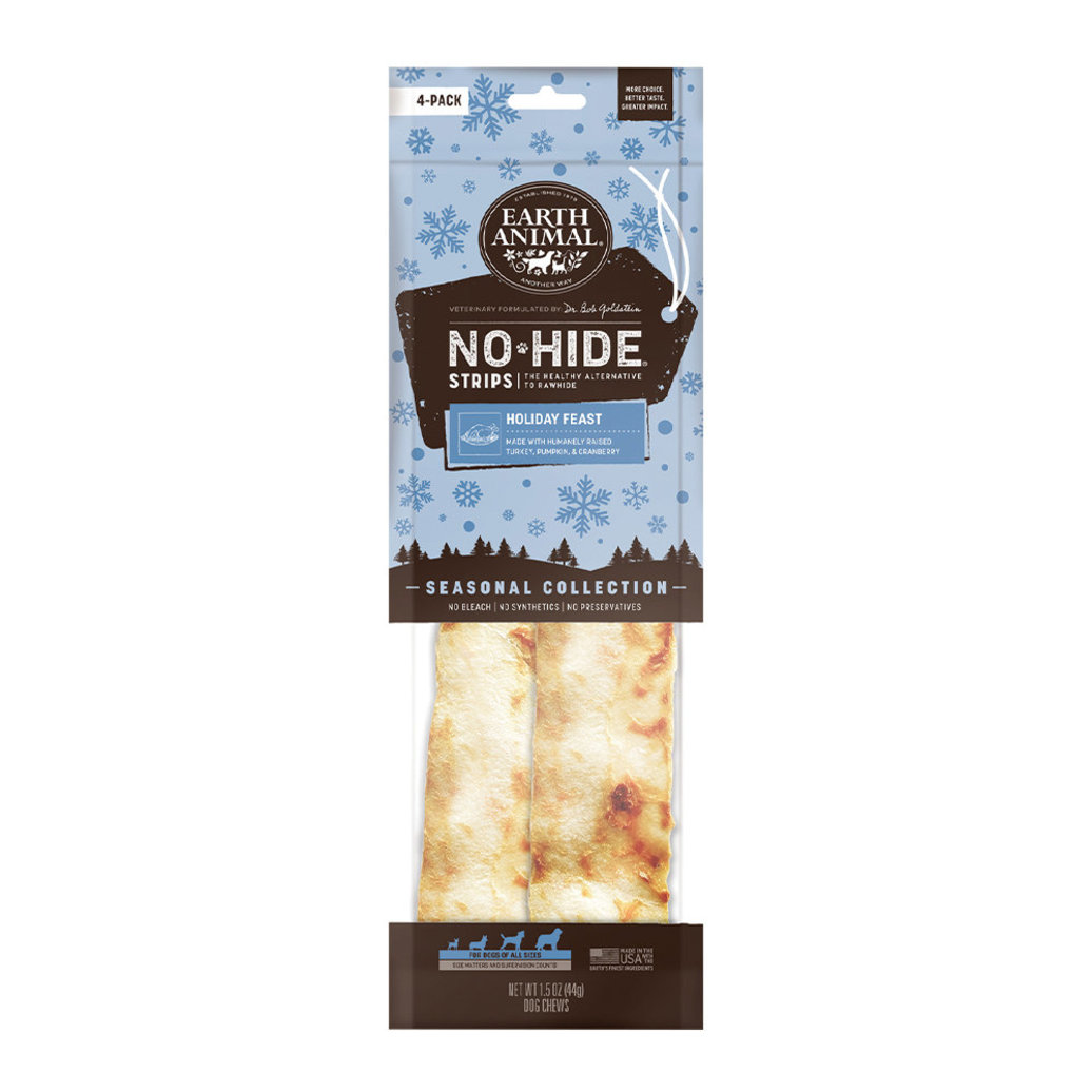 View larger image of Earth Animal, No-Hide Strips - Holiday Feast - 4 pk