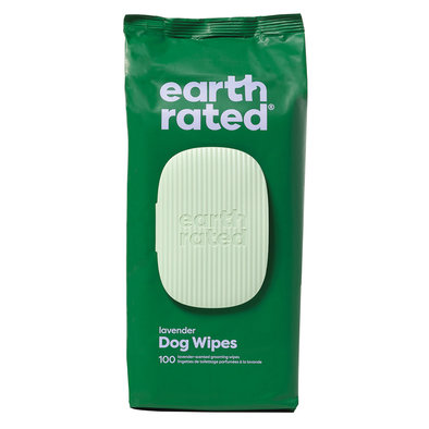 Earth Rated, Compostable Grooming Wipes - Lavender