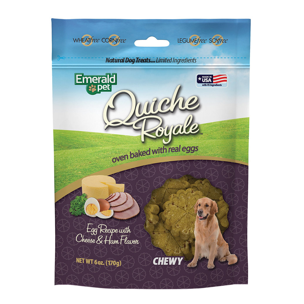 View larger image of Emerald Pet, Quiche Royale, Ham & Cheese Chewy Treats - 170 g