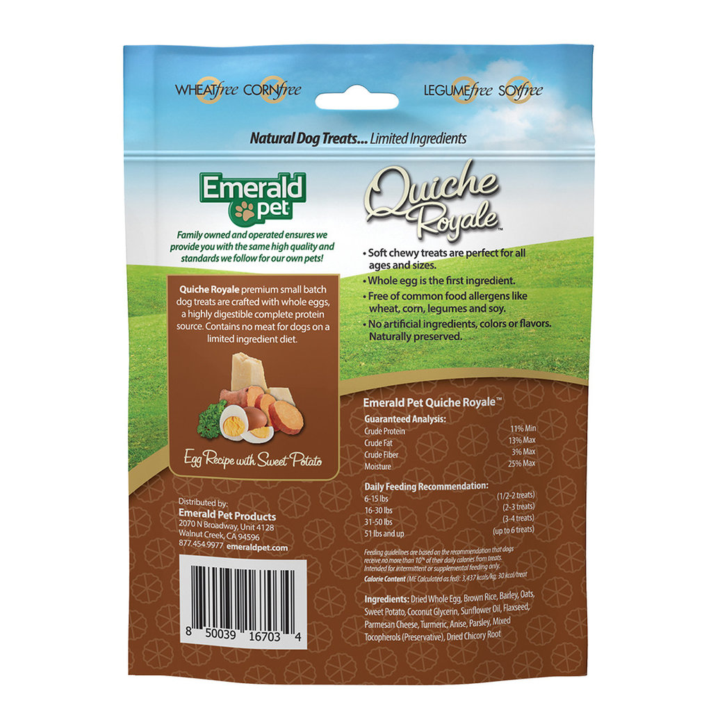 View larger image of Emerald Pet, Quiche Royale, Sweet Potato Chewy Treats - 170 g