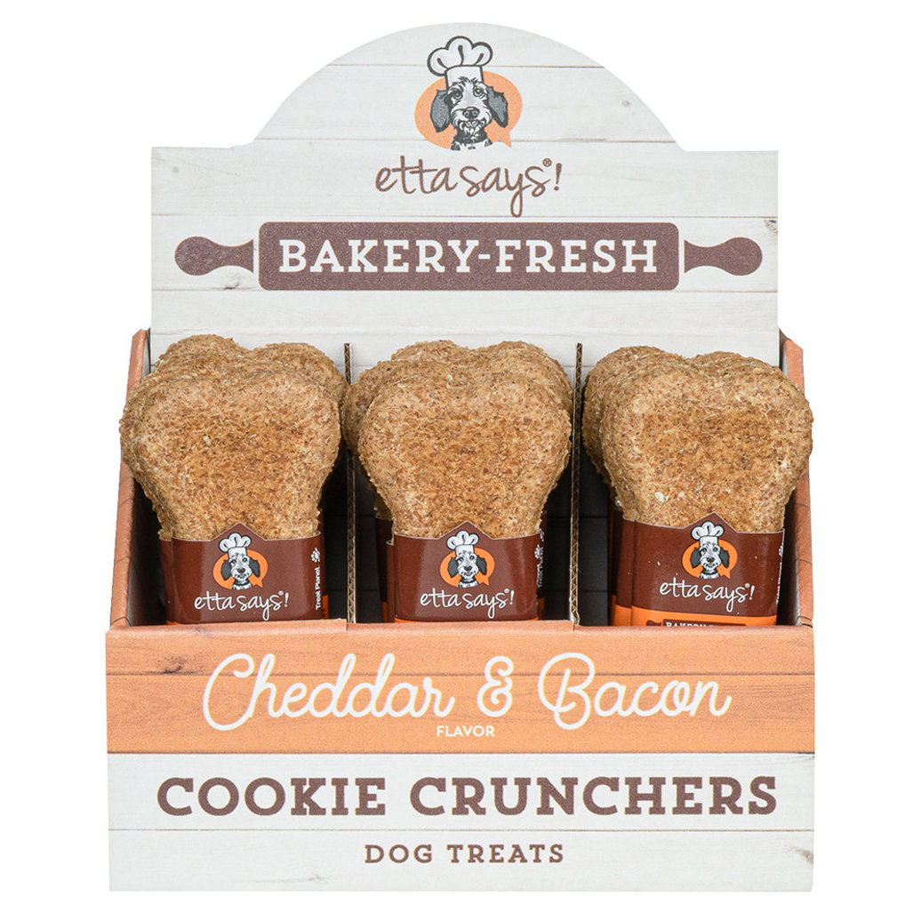 View larger image of Etta Says!, Cheddar & Bacon Cookie Crunchers - 5"