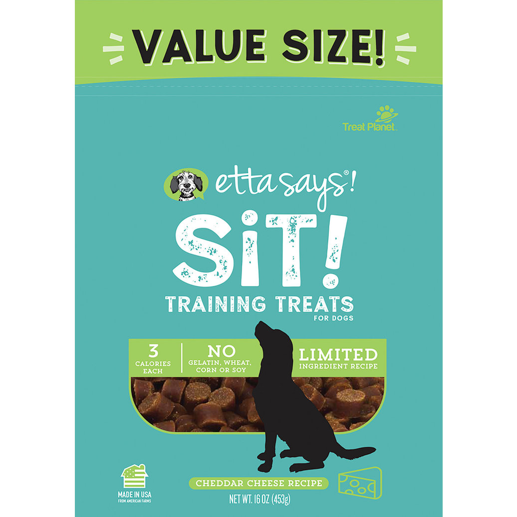 View larger image of Etta Says!, Sit! Training Treats - Cheese - 6 oz