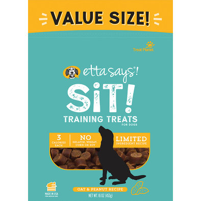 Etta Says!, Sit! Training Treats - Peanut Butter - 6 oz