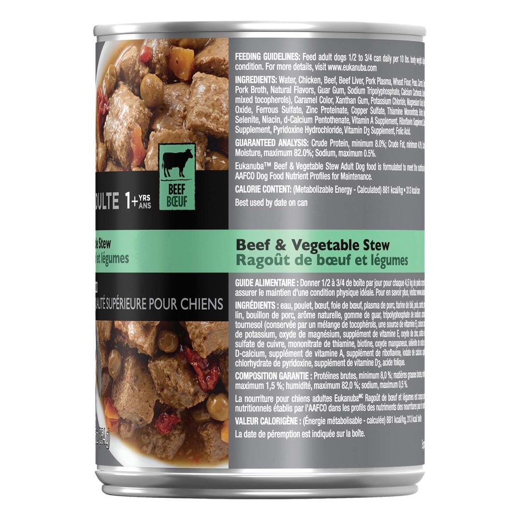View larger image of Eukanuba, Can Adult - Beef & Vegetable Stew - 354 g - Wet Dog Food