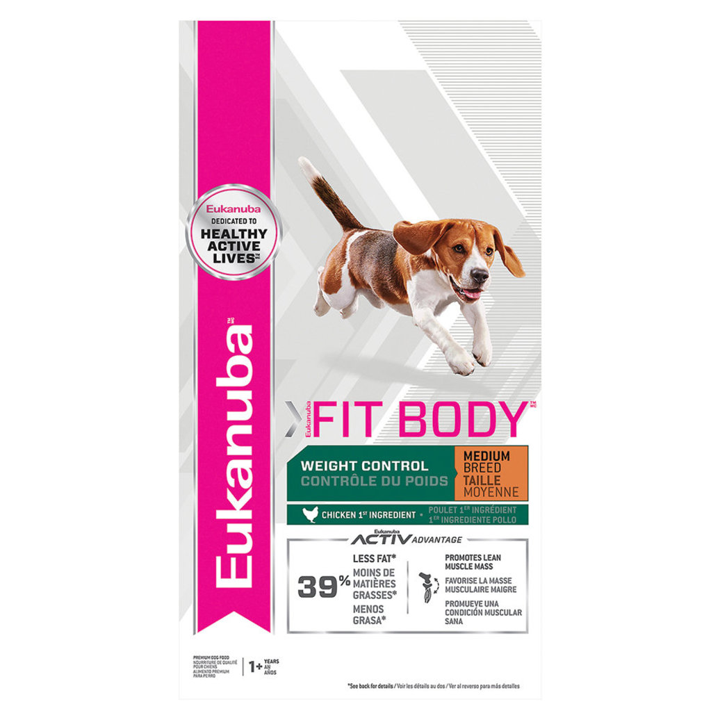View larger image of Eukanuba, Adult - Medium Breed Weight Control - 12.7 kg - Dry Dog Food