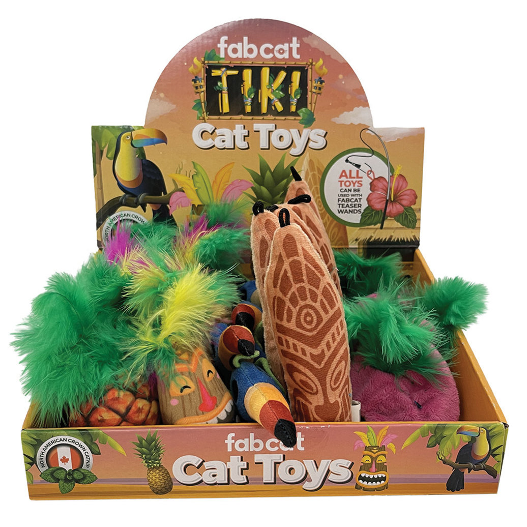 View larger image of FabCat, Tiki Cat Toys - Assorted