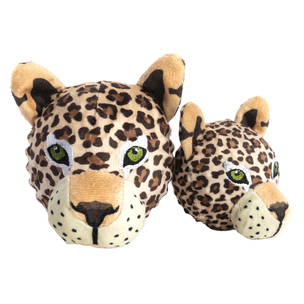 View larger image of FabDog, Faball Squeakey Dog Toy - Leopard