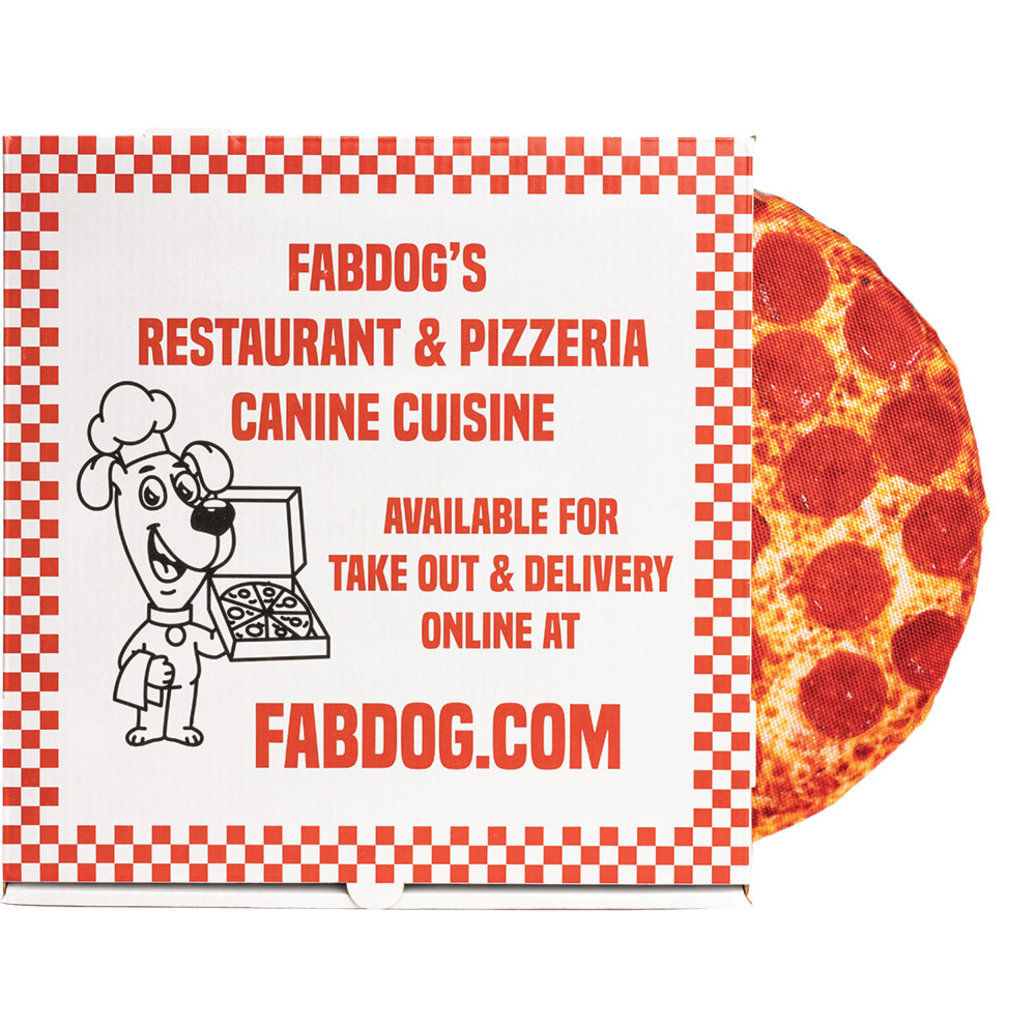 View larger image of FabDog, "Foodies 10"" Pizza Super-Squeaker"