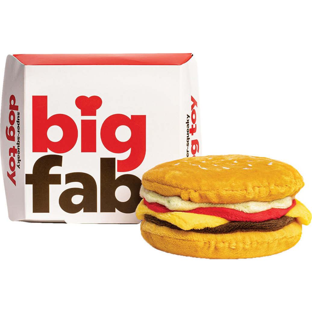 View larger image of FabDog, Foodies Cheeseburger Super-Squeaker