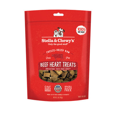 Stella & Chewy's, Freeze-Dried Raw Beef Heart Treats - 85 g