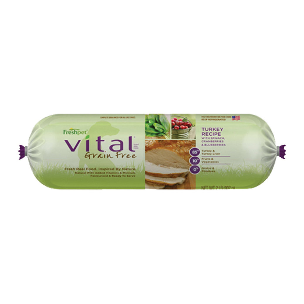 View larger image of Fresh Pet, Vital Rolls, Turkey with Vegetables - 2 lb