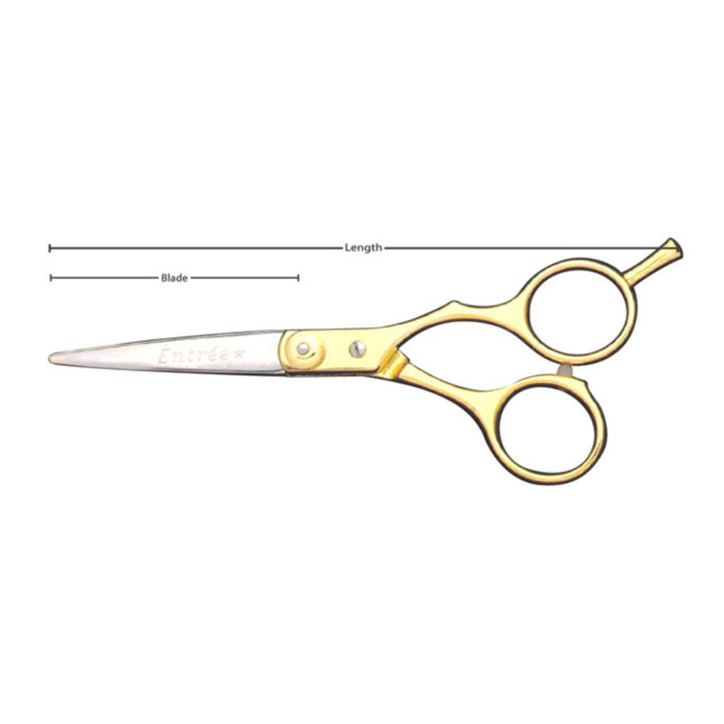 View larger image of Entree Gold Shears, Straight - 5.5"