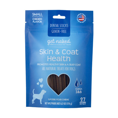 Get Naked, Dental Chew, Skin&Coat - Small - 6.2 oz