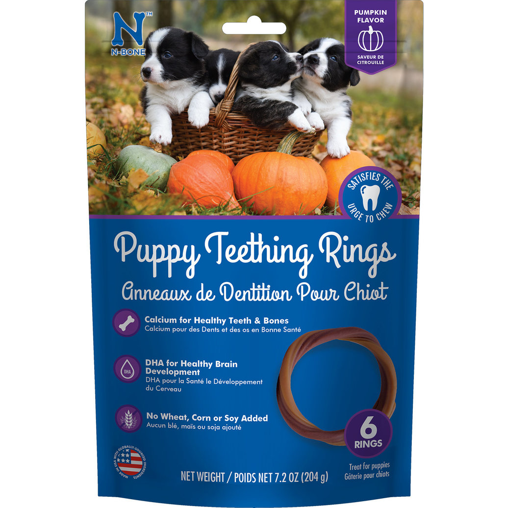 View larger image of Get Naked, Puppy Teething Rings = Pumpkin