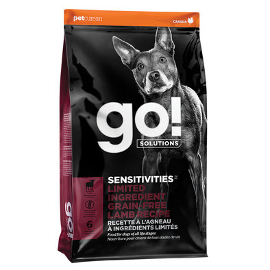 GO! SOLUTIONS, SENSITIVITIES Limited Ingredient Grain Free Lamb Recipe for dogs