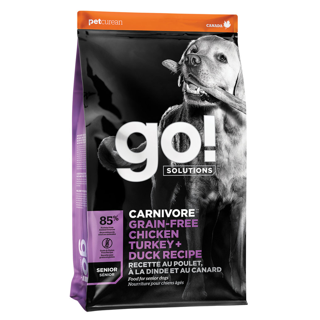 View larger image of GO! SOLUTIONS, CARNIVORE Grain Free Chicken, Turkey + Duck Senior Recipe for dogs