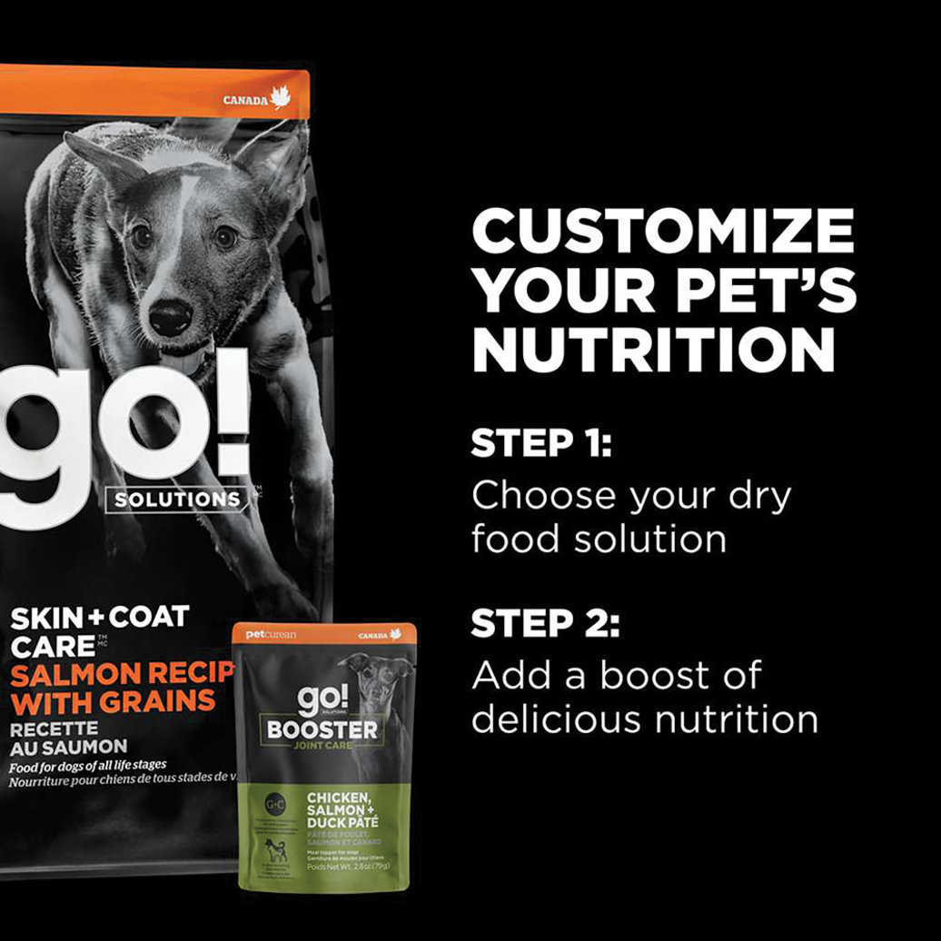 View larger image of GO! SOLUTIONS,  BOOSTER Joint Care Chicken, Salmon+ Duck Pate - 78 g - Wet Dog Food