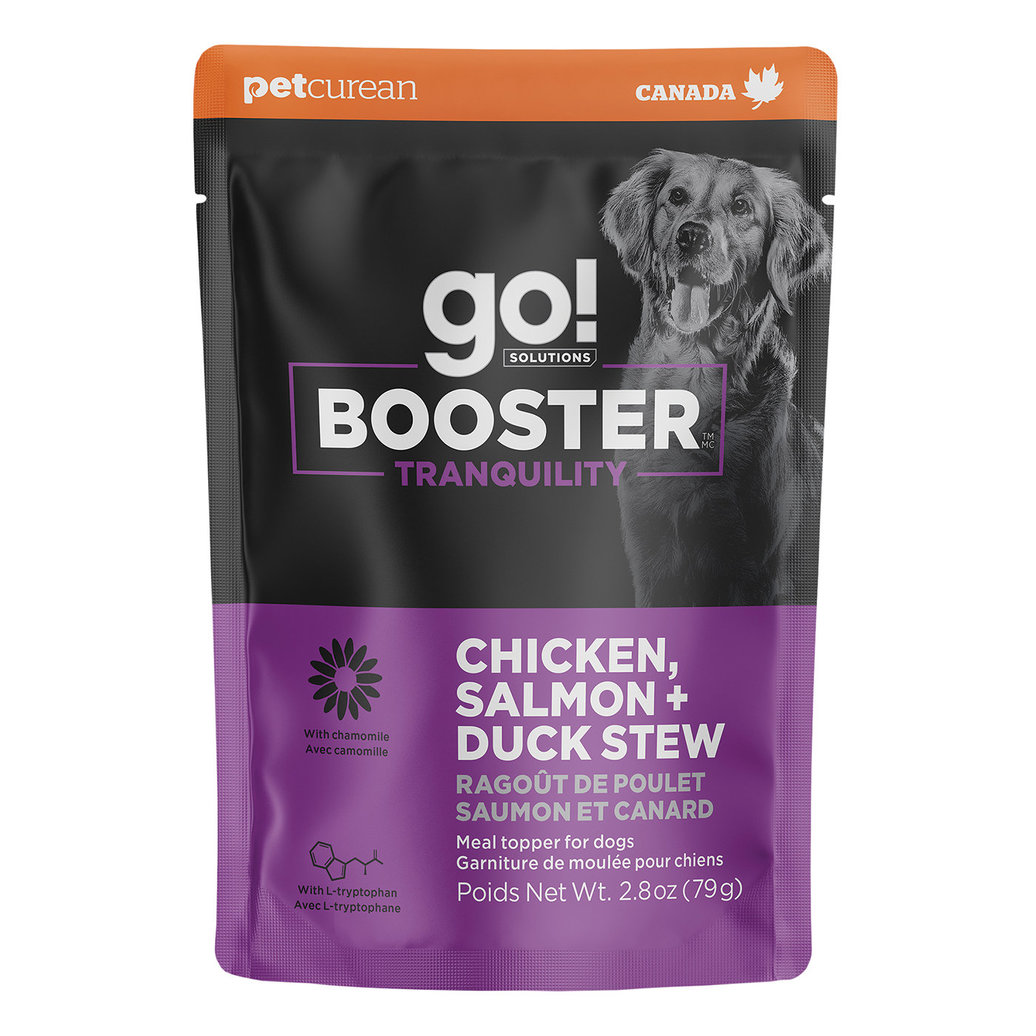 View larger image of GO! SOLUTIONS,  BOOSTER Tranquility Chicken, Salmon + Duck Stew - 78 g - Wet Dog Food