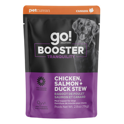 GO! SOLUTIONS,  BOOSTER Tranquility Chicken, Salmon + Duck Stew - 78 g - Wet Dog Food