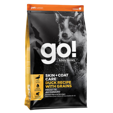 GO! SOLUTIONS, SKIN + COAT CARE Duck Recipe with Grains for dogs