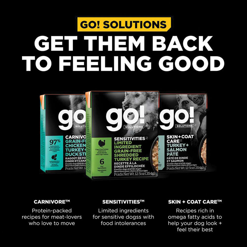View larger image of GO! SOLUTIONS, SENSITIVITIES Limited Ingredient Grain Free Shredded Turkey Recipe for dogs - Wet Dog