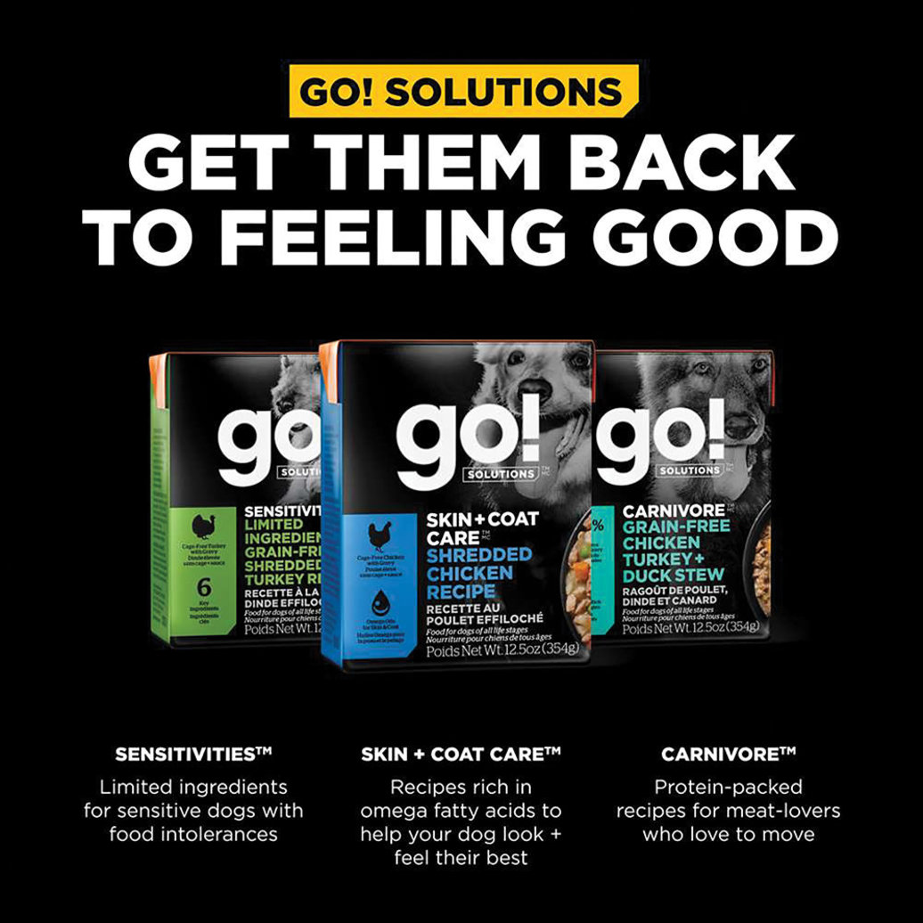 View larger image of GO! SOLUTIONS, SKIN + COAT CARE Shredded Chicken Recipe for dogs - Wet Dog Food
