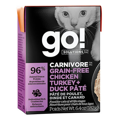 CARNIVORE Grain Free Chicken, Turkey + Duck Pâté for cats