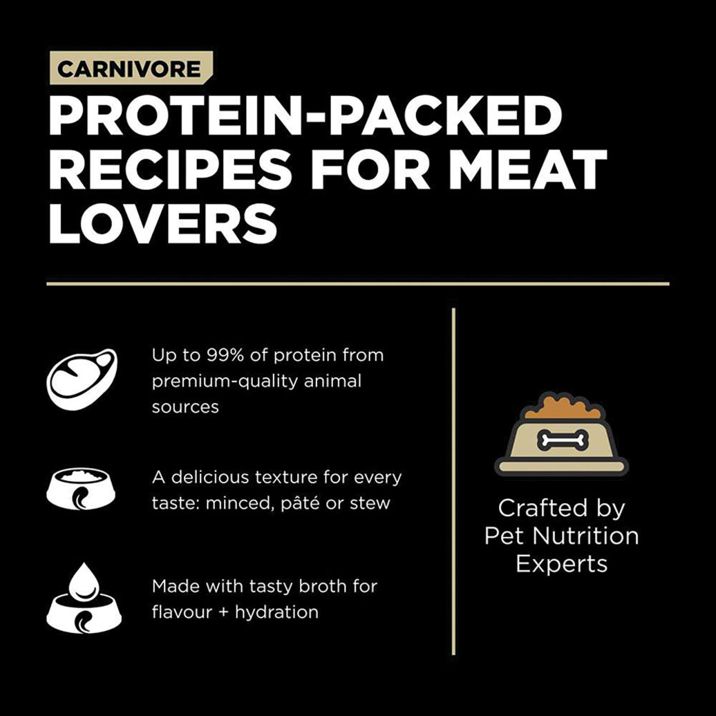 View larger image of GO! SOLUTIONS, CARNIVORE Grain Free Minced Lamb + Wild Boar Recipe for cats - Wet Cat Food