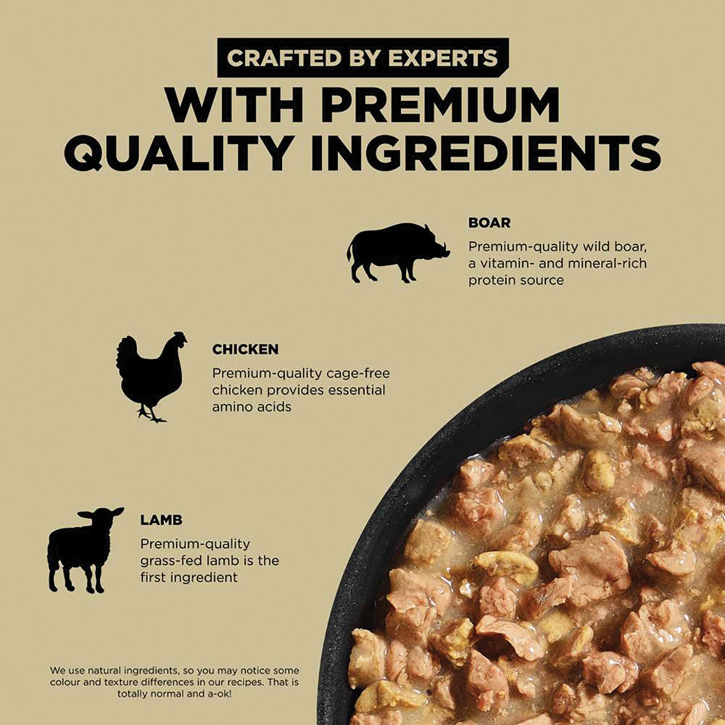 View larger image of GO! SOLUTIONS, CARNIVORE Grain Free Minced Lamb + Wild Boar Recipe for cats - Wet Cat Food