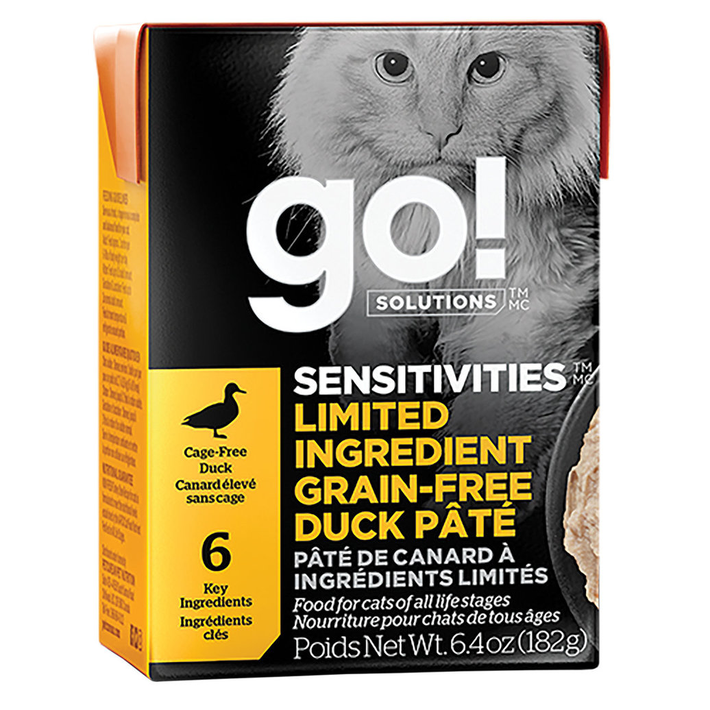 View larger image of GO! SOLUTIONS, SENSITIVITIES Limited Ingredient Grain Free Duck Pâté for cats - Wet Cat Food