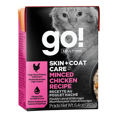 GO! SOLUTIONS, SKIN + COAT CARE Minced Chicken Recipe for cats - Wet Cat Food