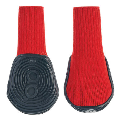 Goo-eez,  Dog Boots - Red/Black - 2 pack