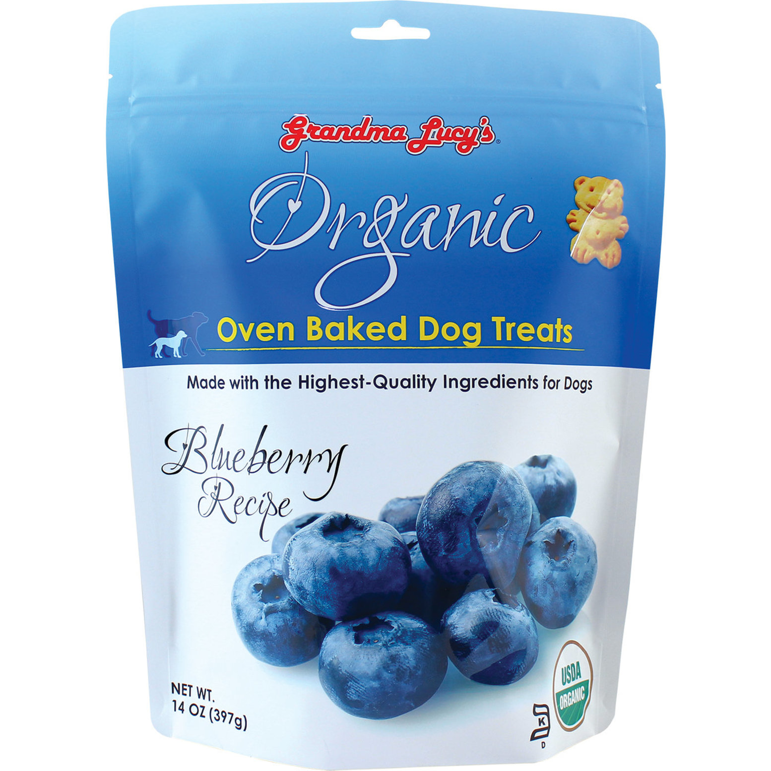 Grandma Lucy s Organic Blueberry Oven Baked Dog Treats 14 oz