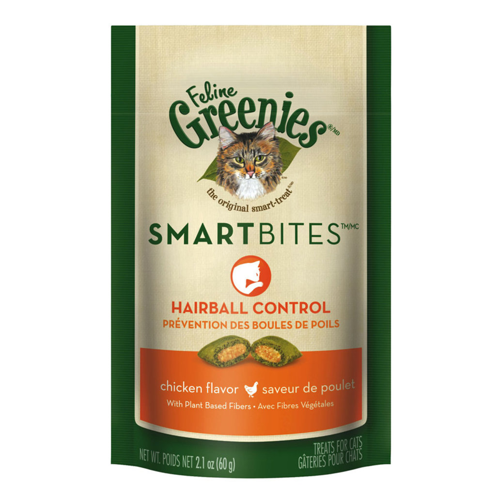 View larger image of Greenies, Feline Smartbites Hairball Control - Chicken - 60 g