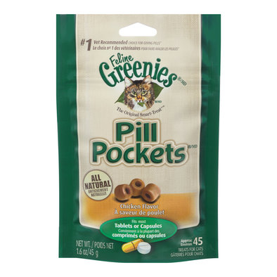 Pill Pockets For Cats, Chicken - 45 g