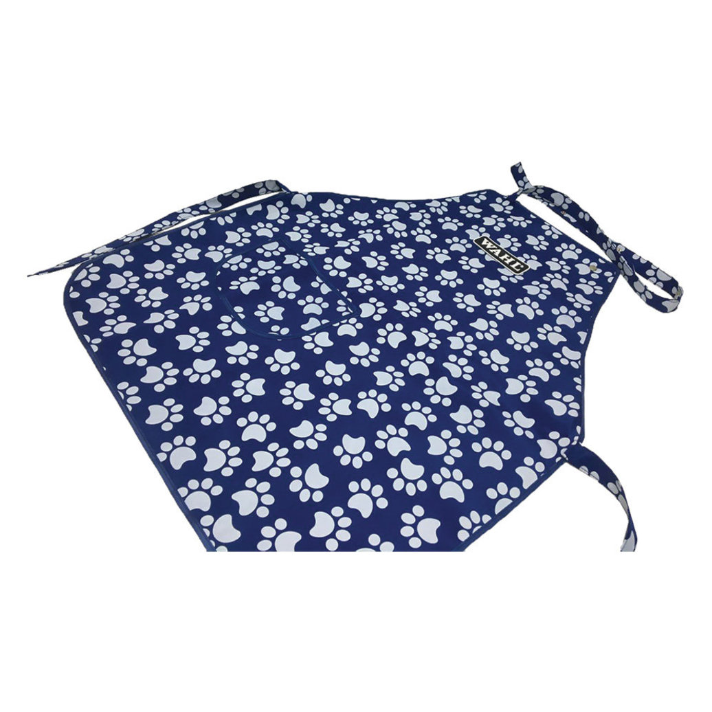View larger image of Grooming Apron - Navy & White Puppy Paws
