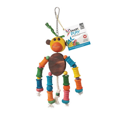 Smart Play Enrichment Parrot Toy - Monkey King