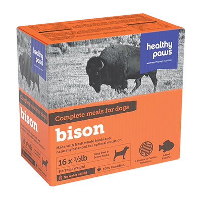 Canine Complete Dinner - Bison - 16 x 1/2 lb