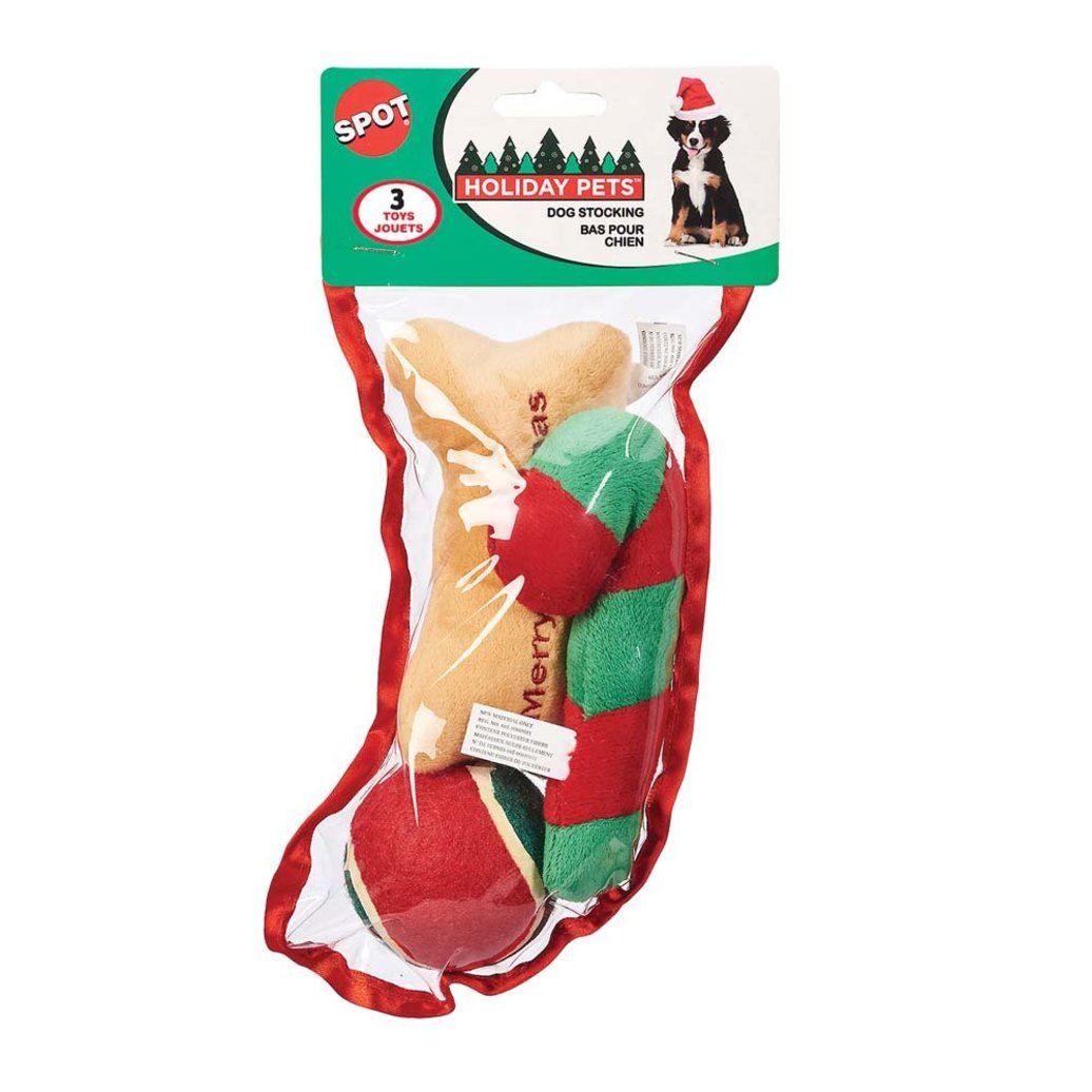 View larger image of Holiday Dog Stocking - 3 Pc - Small