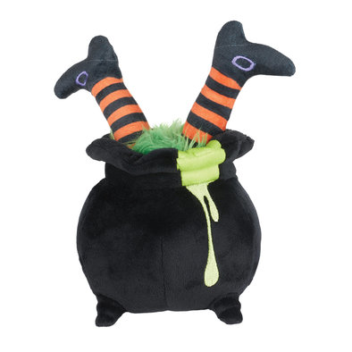 Cauldron With Witch Leg Toy