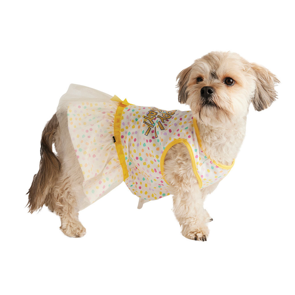 View larger image of Hotel Doggy, Happy Barkday Dress - Marshmallow