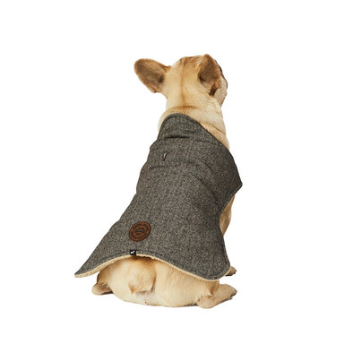 Hotel Doggy, Melton Blanket Coat - Dark Grey