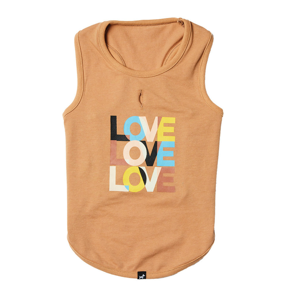 View larger image of Hotel Doggy, Tank Top - Love Love Love - Caramel