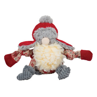 Huggle Hounds, Trapper Hat Santa Gnome Knottie - Small