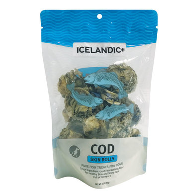 Icelandic+, Cod Skin Rolls - 3 oz