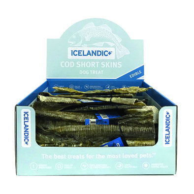 Icelandic+, Cod Skin Strips - Short