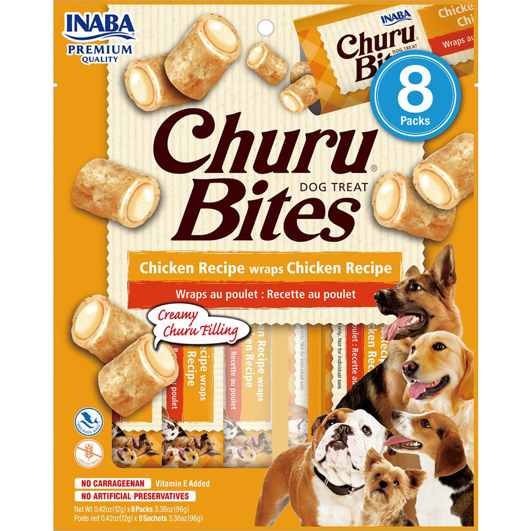 View larger image of Inaba, Churu Bites Dog Treat - Chicken Wraps - 96 g