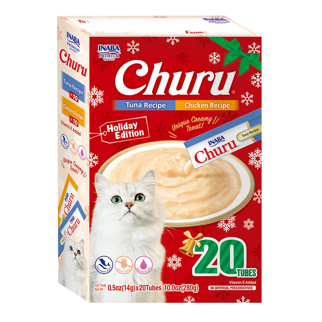 View larger image of Inaba, Churu Holiday Treats - Tuna & Chicken Value Pack - 280 g/20 pk